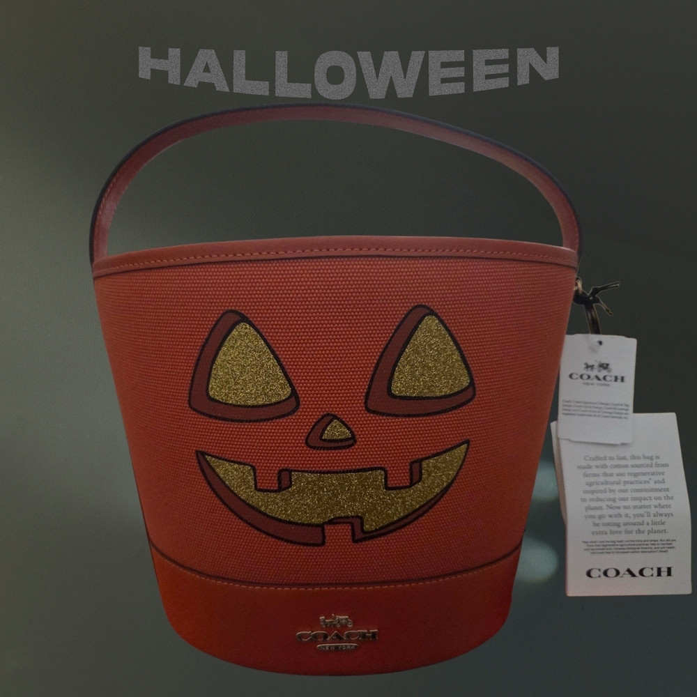Coach Halloween Pumpkin Bucket Bag It is no longer manufactured - Picture 4 of 9